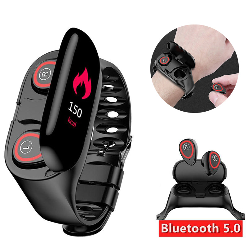 Smart Watch with Bluetooth Earphone