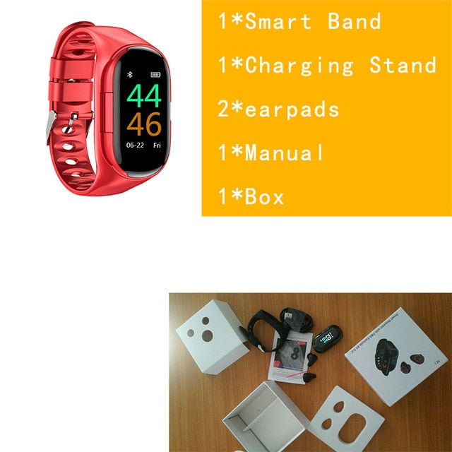 Smart Watch with Bluetooth Earphone